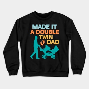 Father Of Twins New Baby Gift For Men Father day Crewneck Sweatshirt